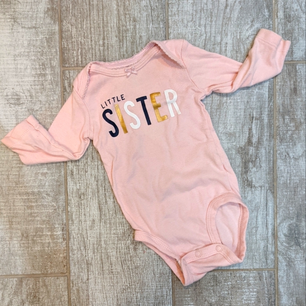 EUC "Little Sister" onesie 3M